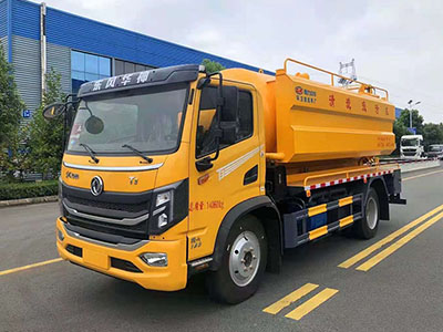 国六东风华神清洗吸污车