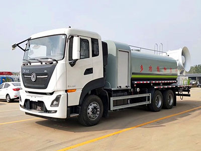 国六东风天龙后双桥抑尘车